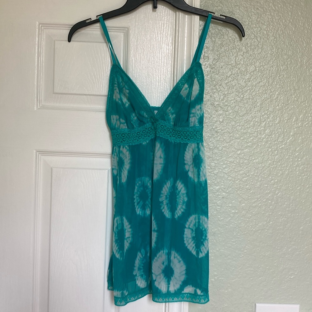 Sexy Teal Tie-Die Nightie Sz Small